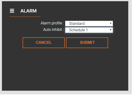 Auto-Inhibit a sensor with a schedule