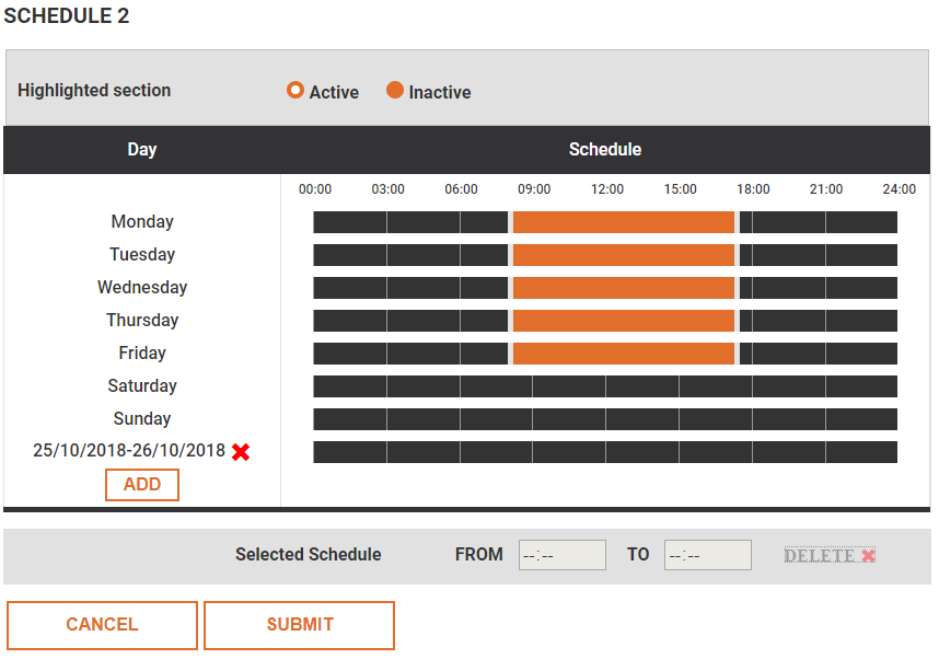 Example Schedule 2