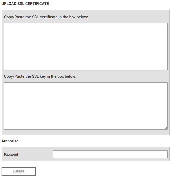 adding an SSL certificate to a D3