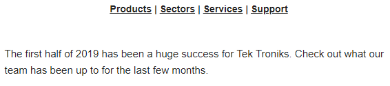 Quarter 2 newsletter snippet