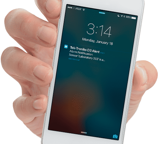 temperature alarm alert on phone
