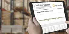 Ipad showing temperature mapping report