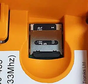 Micro SD card slot on a D3
