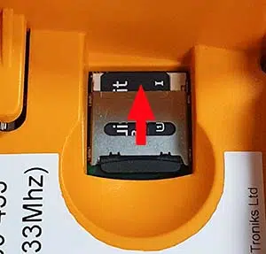 image one, SD card slot on a D3