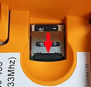 Securely seated Micro SD card in a D3