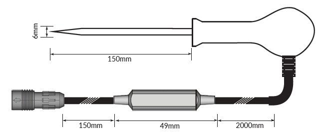 DS327 stab probe 6mm
