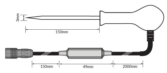 DS328 stab probe 3mm