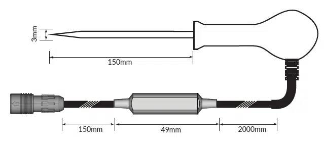 DS328 stab probe 3mm