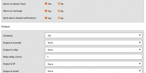 alarm profile options on D3 system