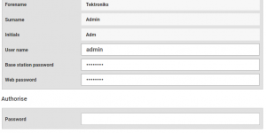 user details screenshot on D3 system
