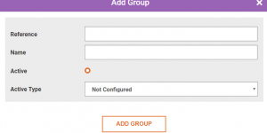add sensor group popup window
